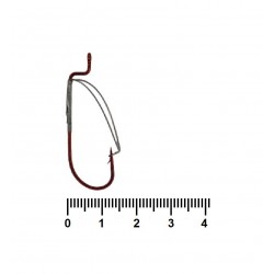 Рибальські гачки, Siweida Single Beak SW-39121, 500шт/уп, колір RED, № 1/0